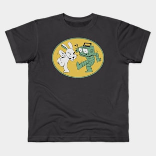 Retro Dancing Rabbit Kids T-Shirt